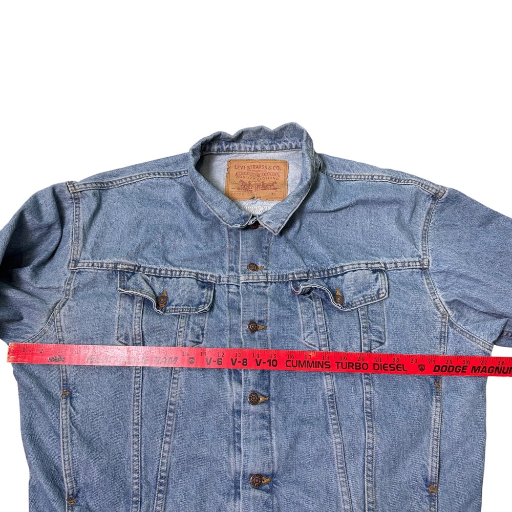 Vintage Levi's Type III Trucker Jacket 80s 90s Big Logo Patch Mens XL 70598-0711 - Picture 5 of 7